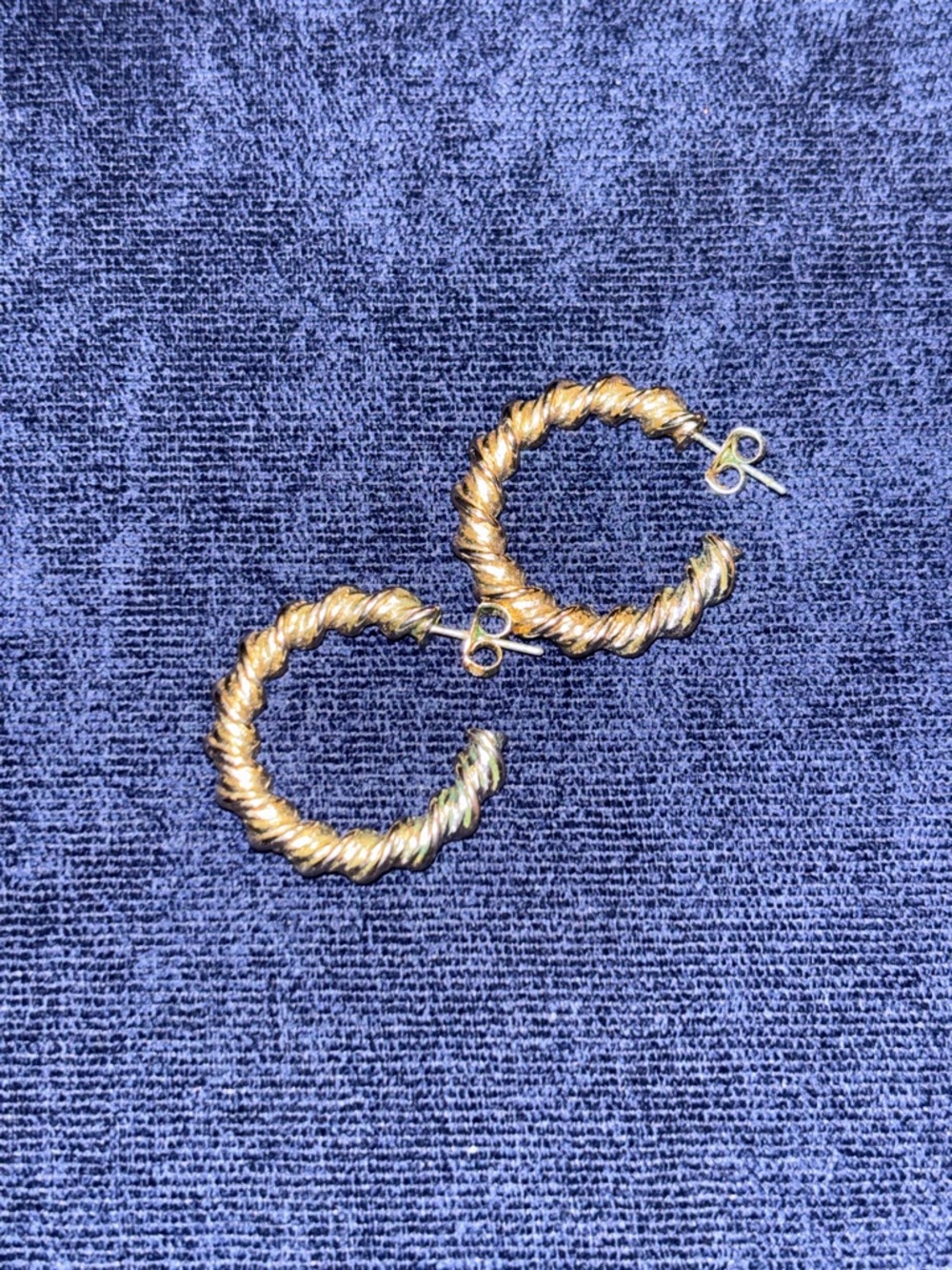 Gold-Tone Twisted Hoop Earrings - Women Jewelry